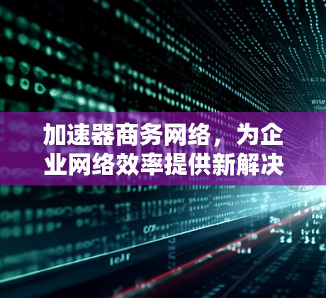 加速器商务网络，为企业网络效率提供新解决方案