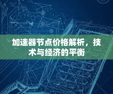 加速器节点价格解析，技术与经济的平衡