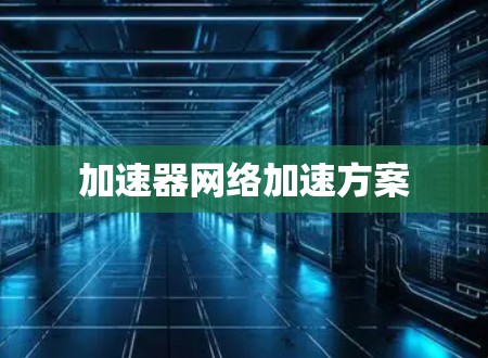 加速器网络加速方案 加速器网络加速方案