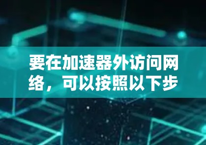 要在加速器外访问网络,可以按照以下步骤进行配置和测试 要在加速器外访问网络,可以按照以下步骤进行配置和测试