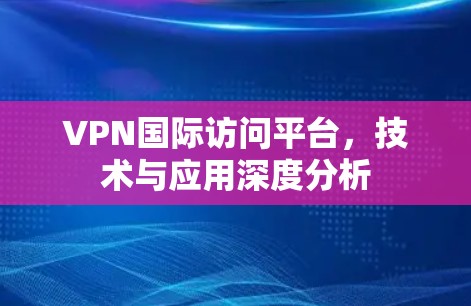VPN国际访问平台，技术与应用深度分析
